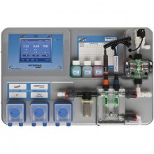 Система измерения и регулирования Cl/PH/Rx WATERFRIEND Chlor MRD-3 с 3 дозирующими насосами, штангами и клапанами впрыска
