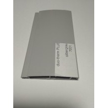 Двухкамерный профиль из пластика duo-therm PLUS, 47x9mm, серебристо-серый 7001