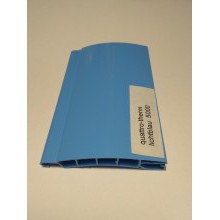 Четырехкамерный профиль из пластика quattro-therm,  54x11mm, светло-голубой 5000