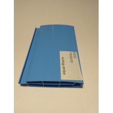 Шестикамерный профиль из пластика двояковыпуклый aqua-therm,  58x14mm, светло-голубой 5000