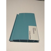 Шестикамерный профиль из пластика двояковыпуклый aqua-therm,  58x14mm, океанская синева 5500