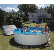 Сборно-разборный круглый бассейн SUMMER FUN диаметр 4х1,2 м.